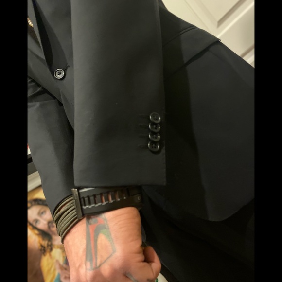 PAUL BETENLY CERAMICA Roberto Blazer 38R Roma Pant 31R Modern Slim Suit Charcoal - Picture 5 of 16